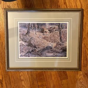 Dick Bailey Painting with frame